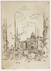 The Piazetta, plate from The Second Venice Set or Twenty-Six Etchings, 1879-1880